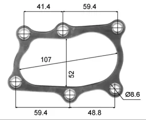 TURBO GASKET RB20DET RB25DET OUTLET STAINLESS STEEL PERMASEAL - Picture 1 of 1