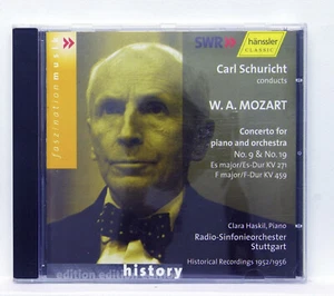 CLARA HASKIL, SCHURICHT - MOZART piano concertos nos.9 & 19 - HANSSLER CD NM - Foto 1 di 2