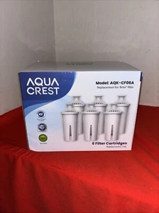 AQUA CREST AQK-06. 6 SEALED FILTER CARTRIDGES. - Picture 1 of 8