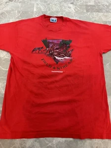 T-shirt graphique vintage Field and Stream Wolf Nature grand imprimé taille XL point unique - Photo 1/6