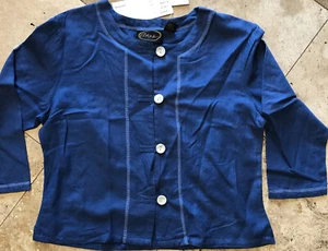 Alex Kim Blue Ornamnetal style Button Small NWT - Picture 1 of 7