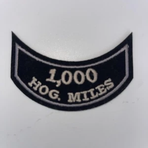 Harley Davidson 1000 HOG Miles Mileage Patch Set Motorcycle Owners Group - Picture 1 of 4