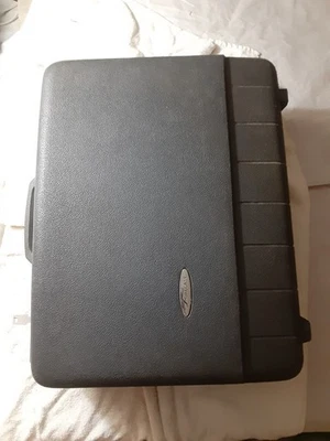 Vintage Sears Forecast Luggage 18” Suitcase black Hard Shell *doesn't lock - Image 1 of 4