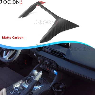 Cubierta superior del cargador de consola central de carbono seco MX-5 para Mazda MX-5 Miata RF 2016+ Foto 1 de 4