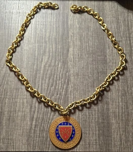 "Medalla medallón de oro de 2,33"" Chaine des Rotisseurs Gastronomical Society 1248-1950" - Imagen 1 de 7