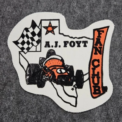 AJ Foyt Fan Club Collector Sew On Patch IndyCar Indy 500 - Image 1 of 3