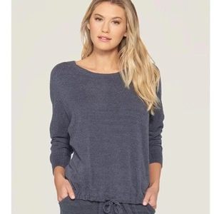 Neu mit Etikett AREFOOT DREAMS gemütlicher ultraleichter lässiger Pullover in Pazifikblau Gr. S - Bild 1 von 9