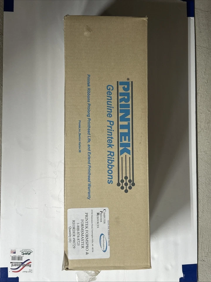 Printek FormsPro Ribbon 90729 6 pack BRAND NEW SEALED Free Shipping - Image 1 of 3