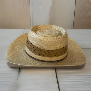 BEE COOL TUCSON WESTERN STRAW HAT SIZE 7 - Picture 1 of 12