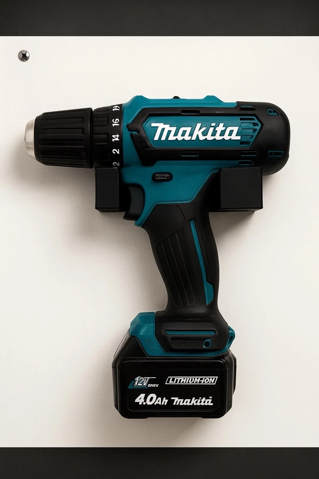 Makita Drill Holder Wall Mount – Heavy Duty Power Tool Organizer for 12V 18V - Image 1 of 2