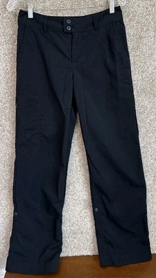 Pantalones de aventura Patagonia para mujer 6 sin bordes enrollables pierna ancha nailon negros 55385 Foto 1 de 4