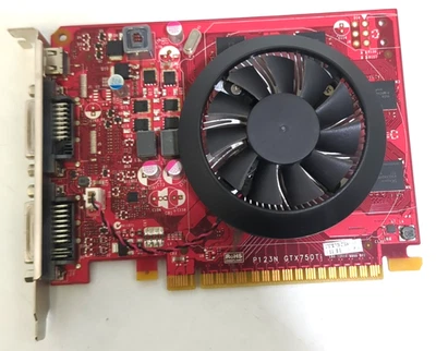 Placa de vídeo Nvidia Geforce GTX 750 TI DDR3 DVI-D DVI-I mini HDMI 2GB Dell 8MXMJ - Imagem 1 de 3