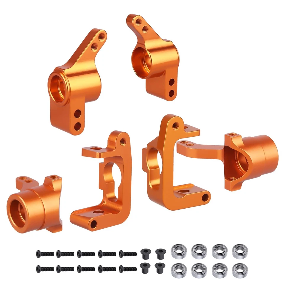 Aluminum Front Knuckle Base C Hub Rear Hub Carrier Set (L/R)(Al.) for RC HPI ... — 第 1/1 张图片