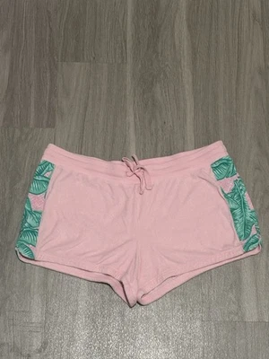 Pantalones Cortos Vineyard Vines Rosa Terry Estampado Hoja de Plátano Cordón Talla Grande Foto 1 de 4