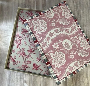 Vintage viktorianisches Briefpapier mit Blumenmuster und Umschlag Schreibwaren Set 6 Muster 5 Blatt EA - Bild 1 von 9