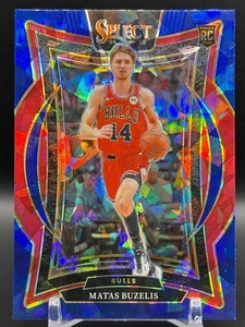 2024-25 Select Matas Buzelis Rookie Blue Cracked Ice Prizm #70 Bulls - Bild 1 von 2