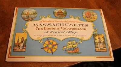 Massachusetts: The Historic Vacationland Travel Map 1964 - Image 1 of 4