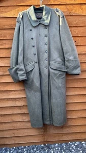WW2 German M36 Great Coat Aged And Weathered Battle Look Repro - chest size 44 - Picture 1 of 16