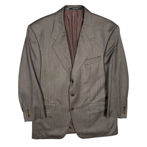 Scabal Blazer 3btn Sport Coat Super 100s Wool Brown Made in Germany 40R - Picture 1 of 11