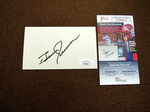 BRUCE JENNER OLYMPIC GOLD METALIST SIGNED AUTO VINTAGE INDEX CARD JSA BEAUTY - Picture 1 of 3