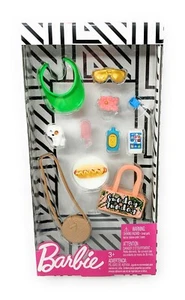 Barbie Doll ACCESSORY Pack Sunday Funday Bag Visor Hot Dog Popsicle Phone GHX33 - Picture 1 of 4