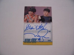 2010 STAR TREK REMASTERED ORIGINAL DUAL AUTOGRAPHS, BRIAN TOCHI & MELVIN BELLI - Picture 1 of 1