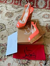 pink closed toe wedges