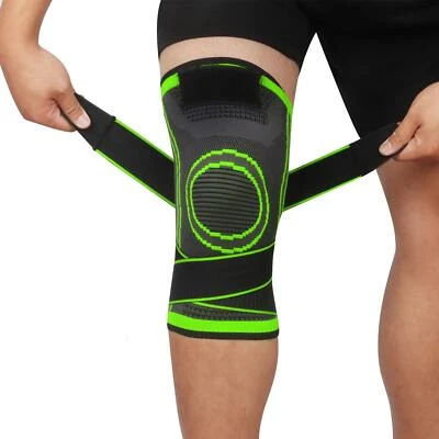 Knee Sleeve Strap Compression Brace Support Joint Pain Arthritis Relief Sports - Image 1 of 4
