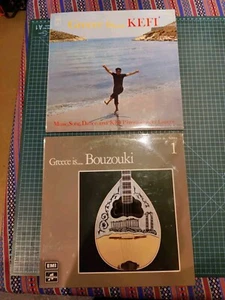 2 X Vintage Vinyl LP Records Greece Is... Series 1 & 5 Bouzouki & Kefi - Picture 1 of 2