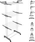 Airer Clothes Drying Rack, 4-tier Foldable Clothes Hanger Adjustable Large Racks