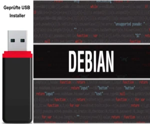 Linux Debian 64Bit Betriebssystem Live-USB-Stick Blitzversand - Bild 1 von 3