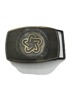 Vintage 1976 American Revolution Bicentennial 1776-1976 Metal Belt Buckle Lee Co - Picture 1 of 5