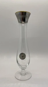 Dorothy Thorpe Inc Silberrand Klarglas Knospenvase - Bild 1 von 9