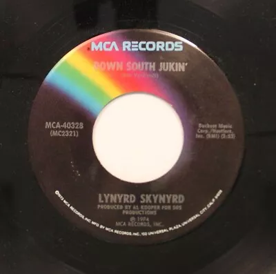 Lynyrd Skynyrd - 45 - Down South Jukin' / Free Bird On MCA - Image 1 of 2