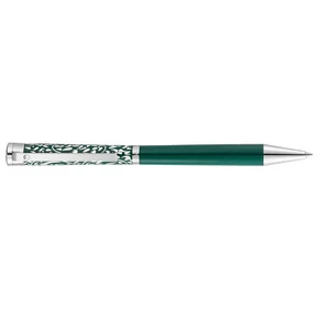 Waldmann Pen, bolígrafo de plata de ley 925 Xetra Vienna, grabado a mano, en verde - Imagen 1 de 2