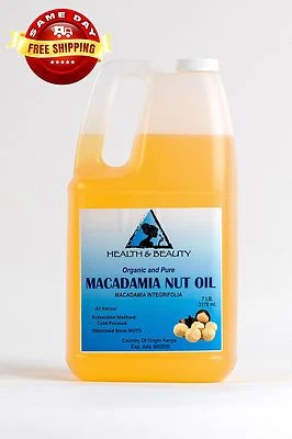 H&B OILS CENTER MACADAMIA NUT OIL ORGANIC CARRIER COLD PRESSED 100% PURE 7 LB