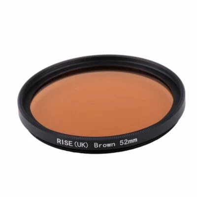RISE(UK) 52mm Full Brown Color Conversion Lens Filter Mount for DSLR SLR Camera - Image 1 of 4