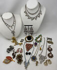Vintage estate lot Rhinestone Vintage jewelry Bracelets Necklace Pins Earrings 