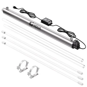 Purificador de agua UV para toda la casa HQUA-OWS-124 12GPM 110V con 2 lámparas, lastre - Imagen 1 de 4