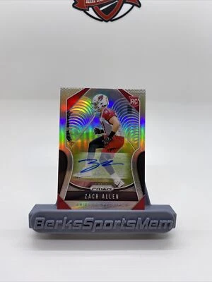 2019 Panini Prizm Silver Holo Auto Zach Allen #389 Rookie Auto RC Broncos - Image 1 of 4