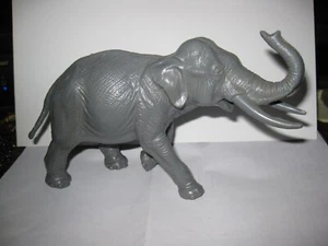 1957 MARX large plastic ELEPHANT Jungle Animal Playset Figure - Picture 1 of 4