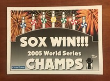 Chicago White Sox 2005 World Series Champs Tribune newspaper box placard