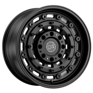 (1) 16x8 -10 Black Rhino Arsenal 6x5.5 Textured Matte Black Wheel - Picture 1 of 3