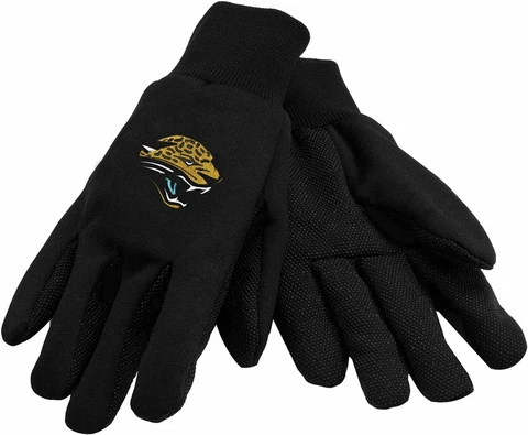 Jacksonville Jaguars Black Utility Work Gloves Cover