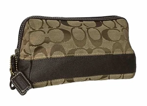 Coach Damen hellbraun/braun kleine Mini Signatur Canvas Geldbörse C06W-40026 - Bild 1 von 14