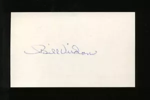 BILL VIRDON SIGNED 3x5 Index Card (d.2021) 1960 Pittsburgh Pirates Cardinals - Picture 1 of 2