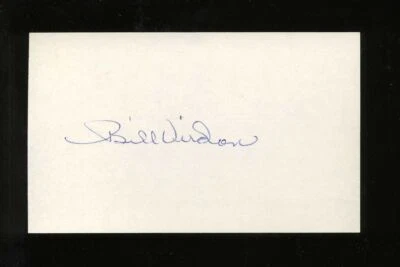BILL VIRDON SIGNED 3x5 Index Card (d.2021) 1960 Pittsburgh Pirates Cardinals - Image 1 of 2