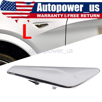 Moldura de emblema cromado para-lama lateral esquerdo do motorista para BMW X3 F25 X4 F26 2015-2017 i - Imagem 1 de 4