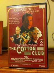 The Cotton Club VHS Richard Gere Diane Lane Francis Coppola Filways K-tel video - Picture 1 of 4