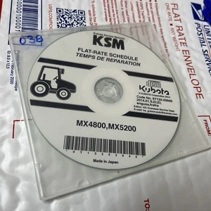 Original Kubota MX4800 MX5200 Flatrate Fahrplan Handbuch CD #038 - Bild 1 von 1